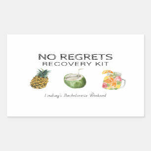 Bachelorette No Regrets Recovery Kit Sticker
