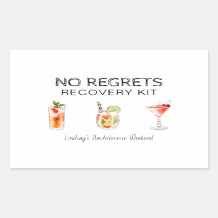 Bachelorette No Regrets Recovery Kit Sticker