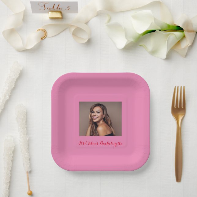 bachelorette paper plates (Wedding)