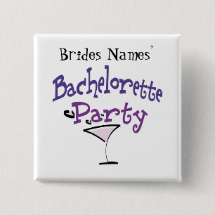 Bachelorette Party 2 Inch Square Button