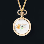 Bachelorette party add name date place sunflower watch<br><div class="desc">Design</div>