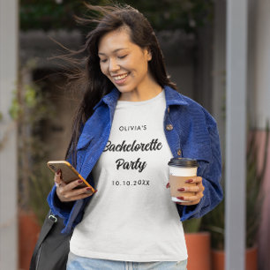 Bachelorette Party Bridal Shower Bride Squad Name T-Shirt