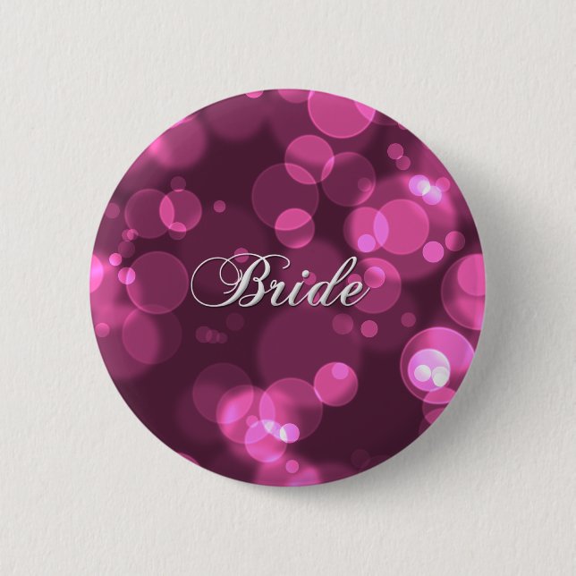 Bachelorette Party Bride Button [pink] (Front)