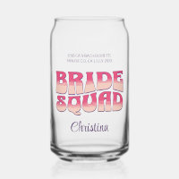 Bachelorette Party Bride Squad Bridesmaid Hot Pink