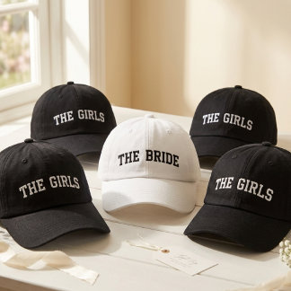 Bachelorette Party | Bride Squad Custom Script Embroidered Hat
