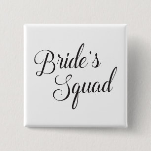 Bachelorette Party Bride's Squad 2 Inch Square Button