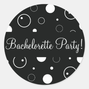 Bachelorette Party Bubbles Envelope Sticker Seal