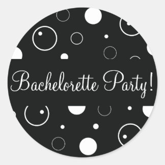 Bachelorette Party Bubbles Envelope Sticker Seal