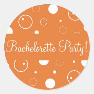 Bachelorette Party Bubbles Envelope Sticker Seal
