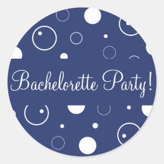Bachelorette Party Bubbles Envelope Sticker Seal