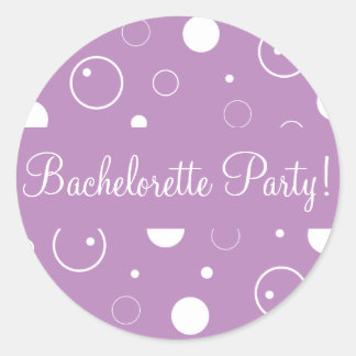 Bachelorette Party Bubbles Envelope Sticker Seal