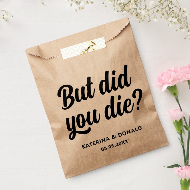 Bachelorette Party But Did You Die? Hangover Kit  Favour Bag (Sealed)