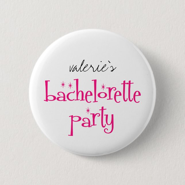 Bachelorette Party Button (Front)