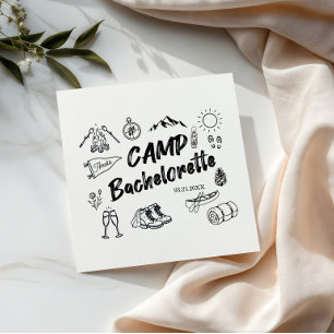 Bachelorette Party Camping Camp Theme Napkins