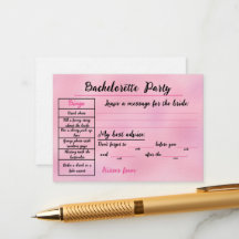 Bachelorette Party Card 