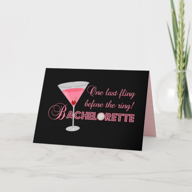 Bachelorette Party Card (Front)