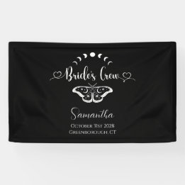 Bachelorette party celestial gothic personalized banner