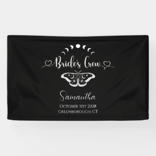 Bachelorette party celestial gothic personalized banner