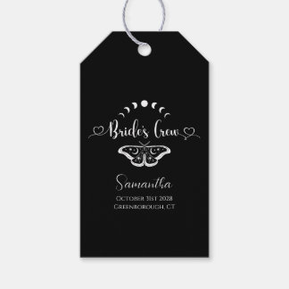 Bachelorette party celestial gothic personalized gift tags