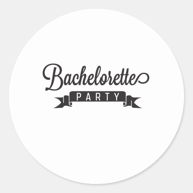 Bachelorette Party Classic Round Sticker (Front)