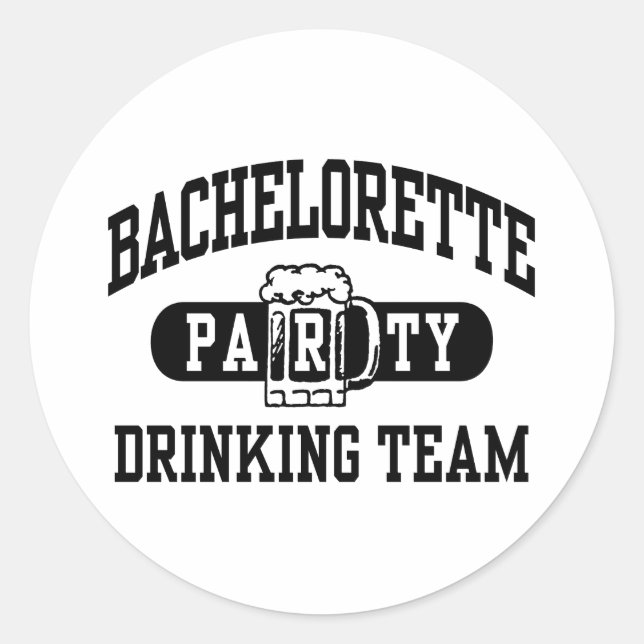 Bachelorette Party Classic Round Sticker (Front)