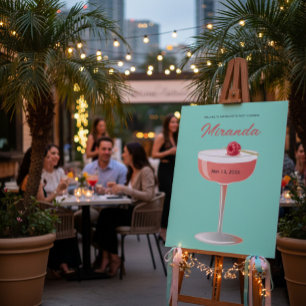 Bachelorette Party Cocktail Welcome Sign