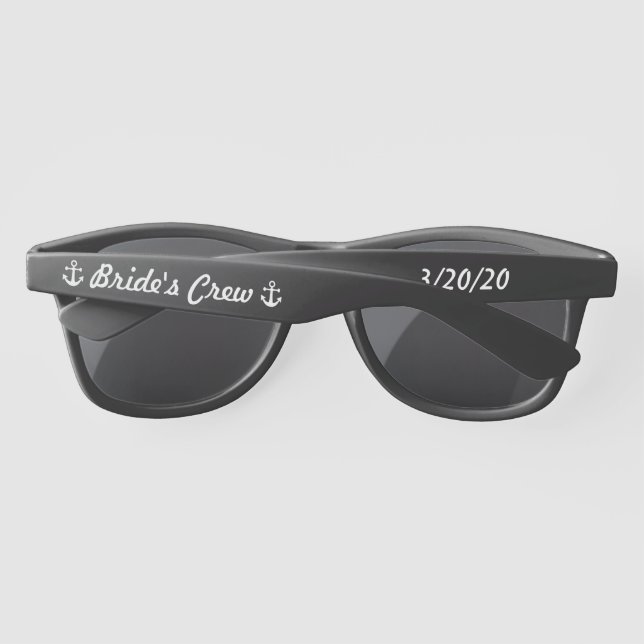 Bachelorette Party Cruise Bride Crew Girl's Trip Sunglasses (Back)