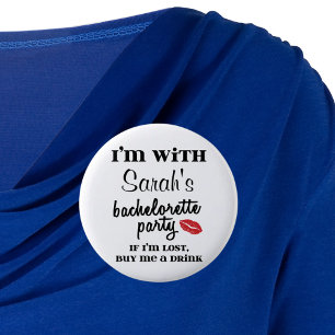Bachelorette Party Customized Drink Button