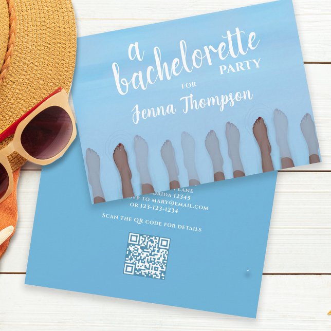 Bachelorette Party Cute Spa Weekend  Invitation (Creator Uploaded)
