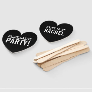 BACHELORETTE PARTY DECOR modern minimal simple Hand Fan