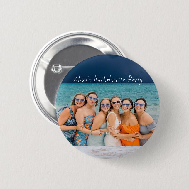 Bachelorette Party Favor 2 Inch Round Button (Front & Back)