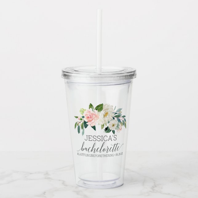 Bachelorette Party Favour Acrylic Tumbler (Front)