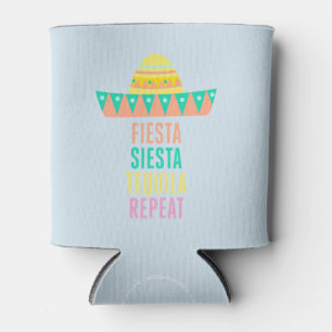 Bachelorette Party Favour Fiesta Siesta Repeat Can Cooler