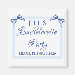 Bachelorette Party Favours - Personalized Coastal Magnet