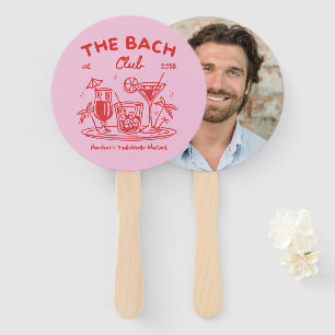 Bachelorette Party Game Grooms Face Hand Fan 