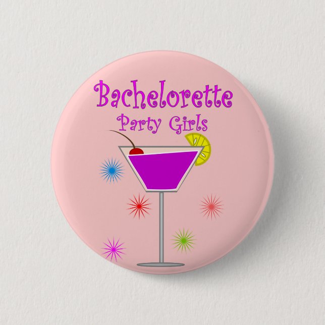 Bachelorette Party Girls T-Shirts & Gifts 2 Inch Round Button (Front)