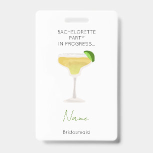 Bachelorette Party Girls Weekend Bridesmaid Badge
