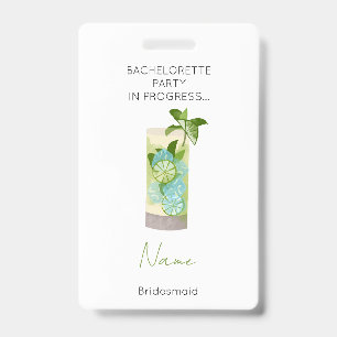 Bachelorette Party Girls Weekend Bridesmaid Badge