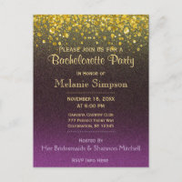 Bachelorette Party | Gold and Purple
