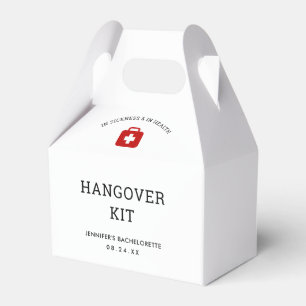 Bachelorette Party Hangover Kit Favor Box