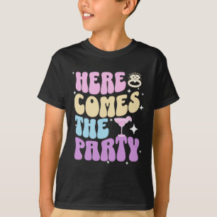 Bachelorette Party Here Comes The Party Bride Brid T-Shirt