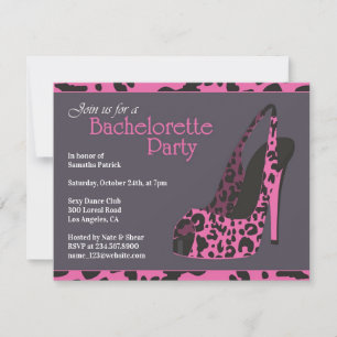 Bachelorette Party High Heel Invitation