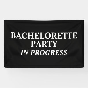 Bachelorette Party In Progress  Banner