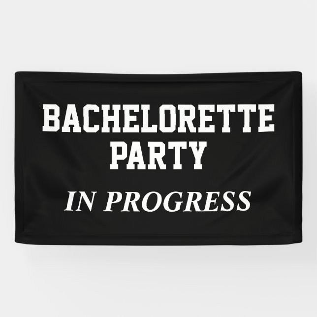 Bachelorette Party In Progress  Banner (Horizontal)