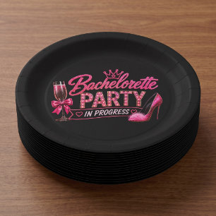 Bachelorette Party In Progress Paper Plate