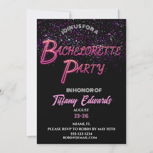 Bachelorette Party Invitation (Devant)