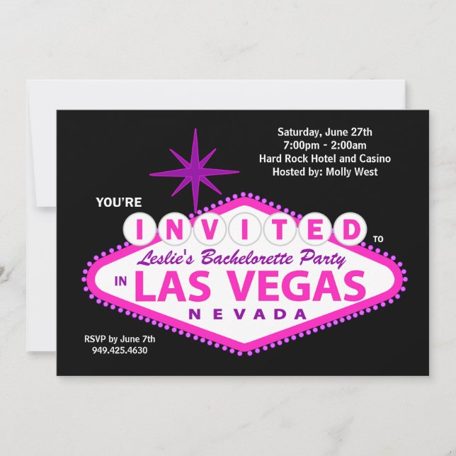 Bachelorette Party Invitation (Front)