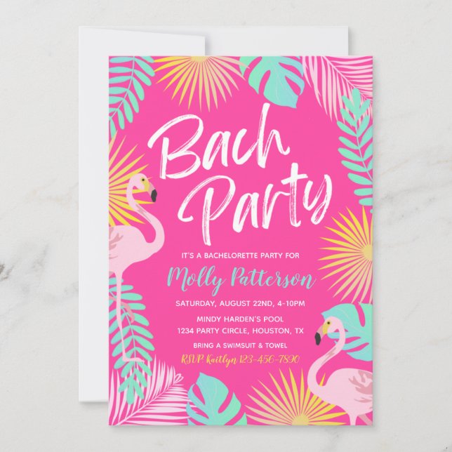Bachelorette Party Invitation | Bachelorette Pool  (Front)