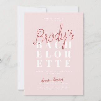 Bachelorette Party Invitation - Brody