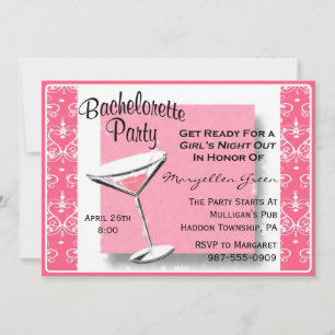 Bachelorette Party Invitation-Easy to Customize! Invitation